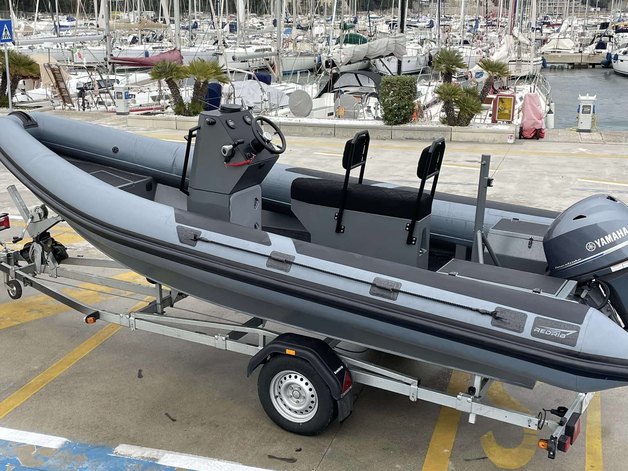 R6 Red Rib Coach Boat