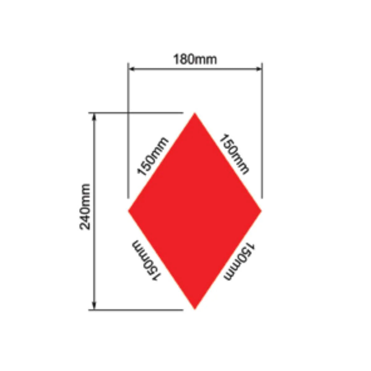 Red rhombus ILCA