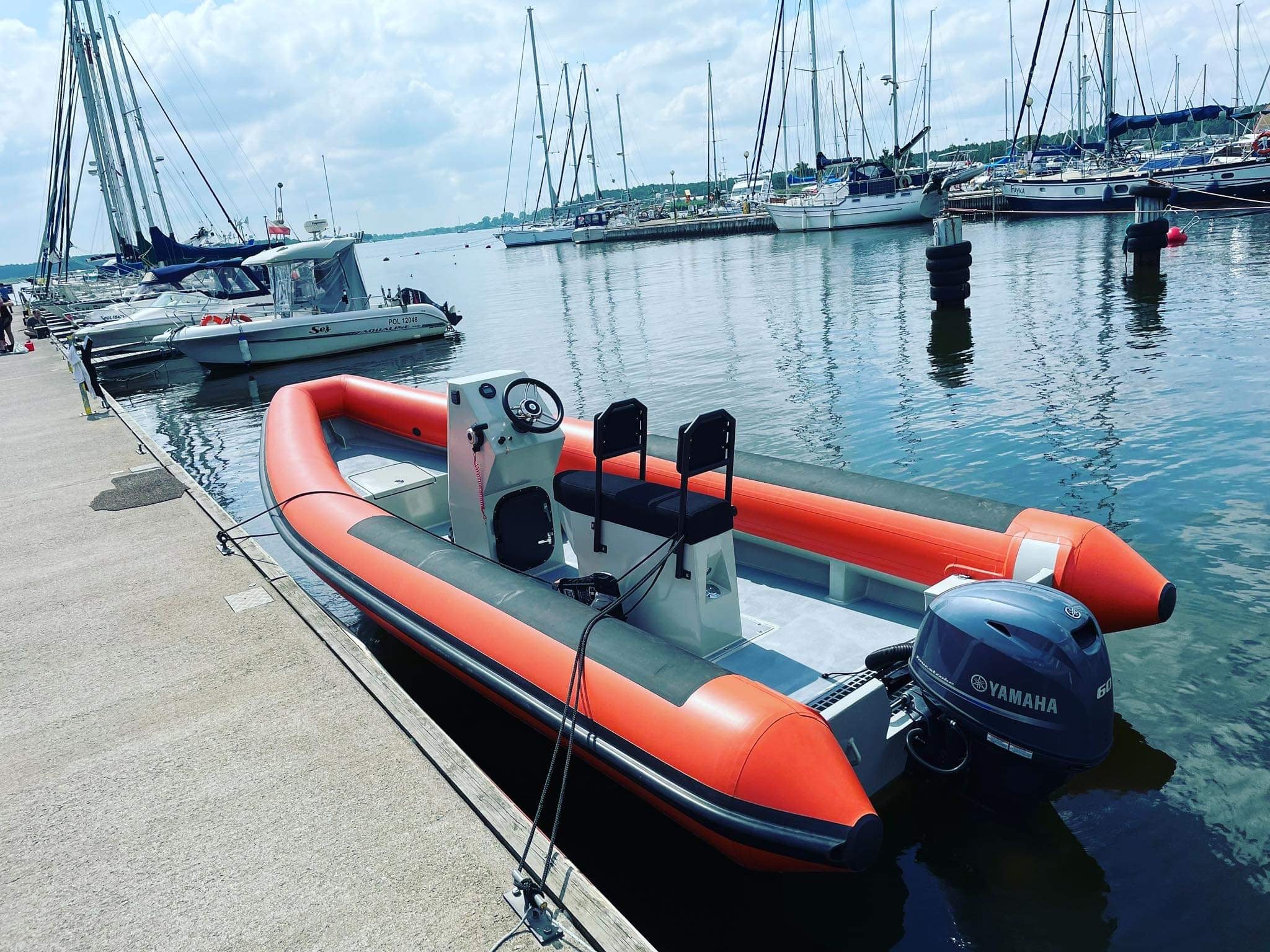 R6 Red Rib Coach Boat