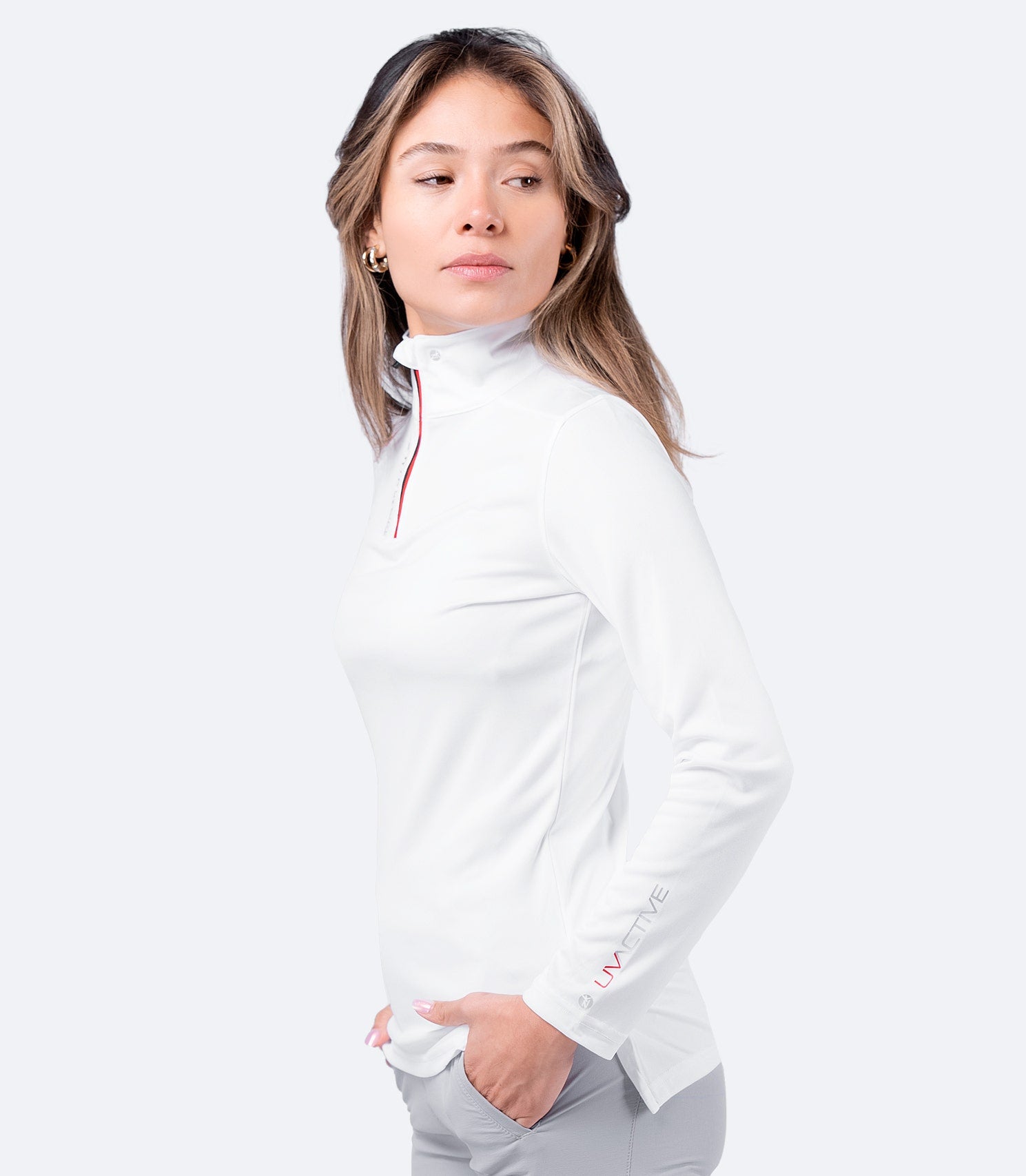 Womens UVActive UPF50+ High Collar Top