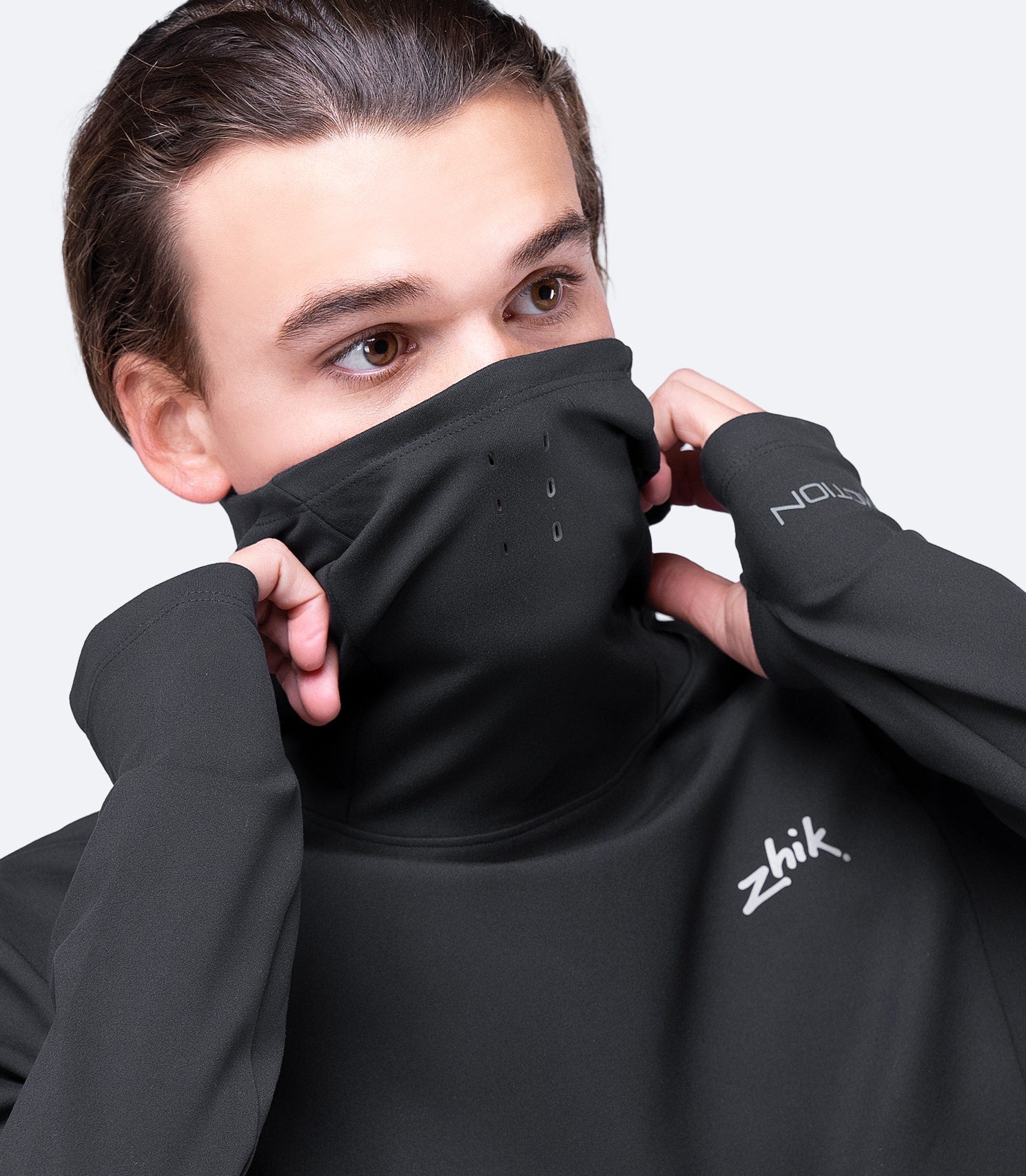 Mens ZhikMotion UPF50+ Long Sleeve Hooded Top