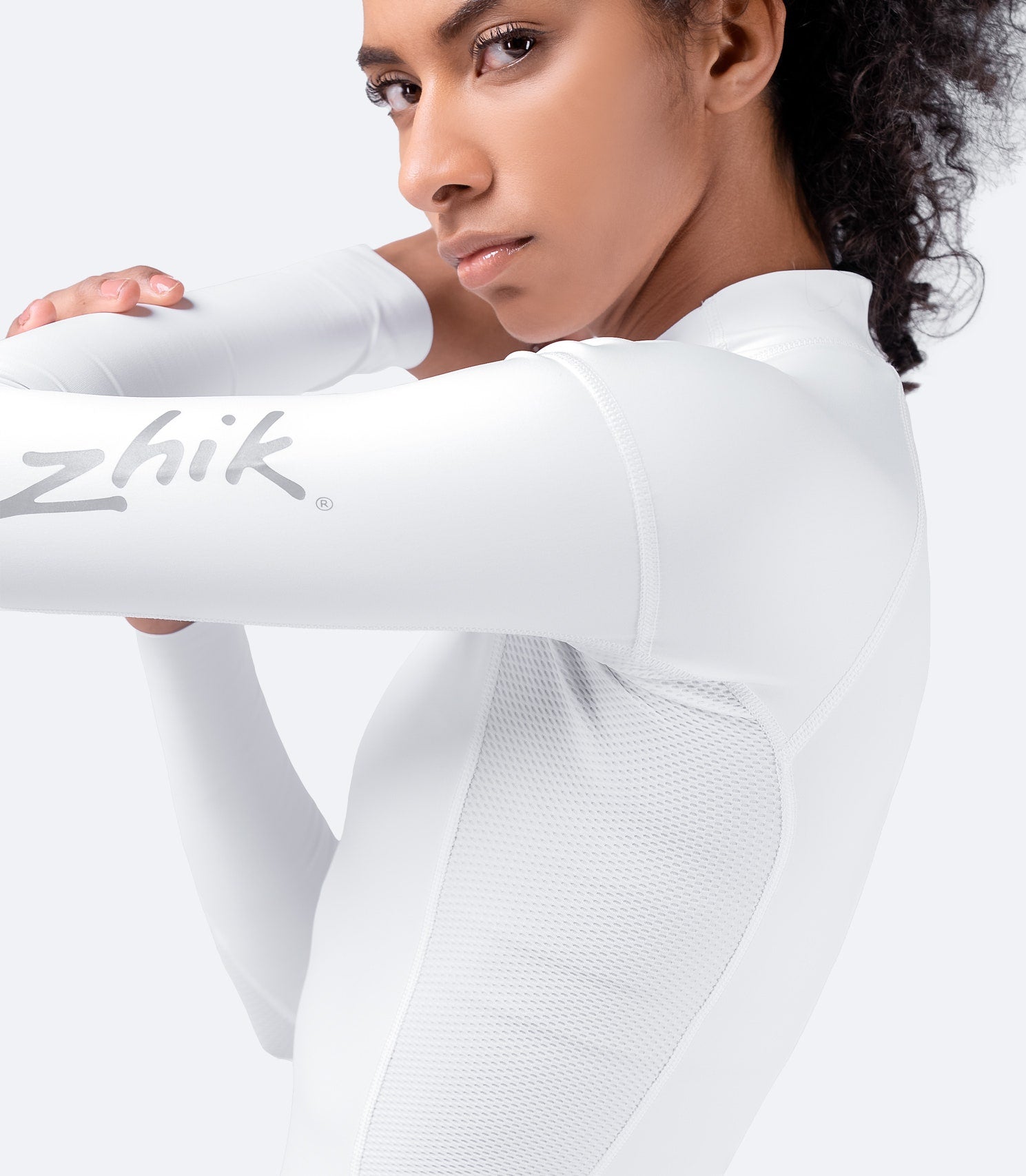 Womens Eco Spandex UPF50+ Long Sleeve Rash Guard