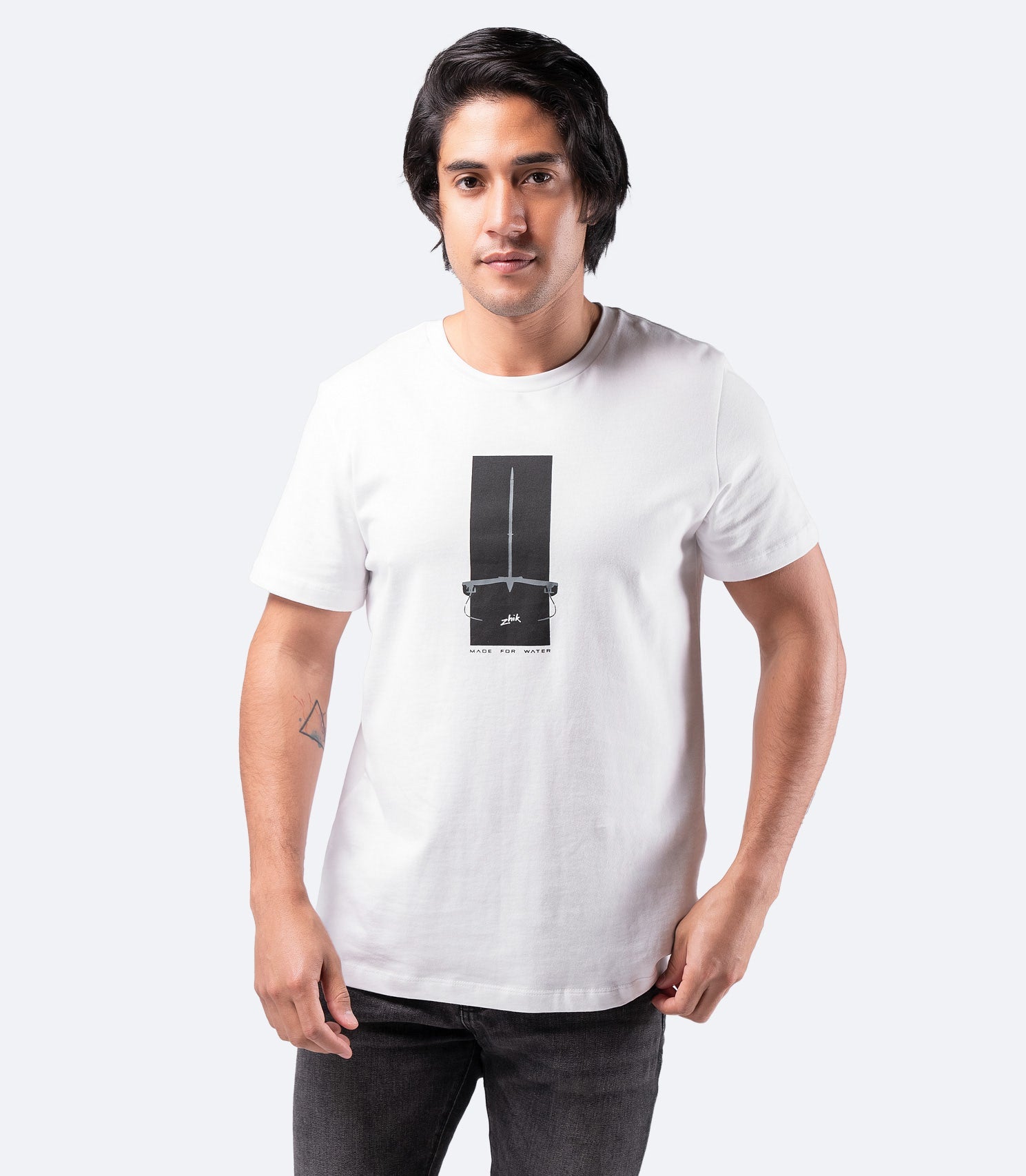 Mens Photo Print Cotton T-shirt