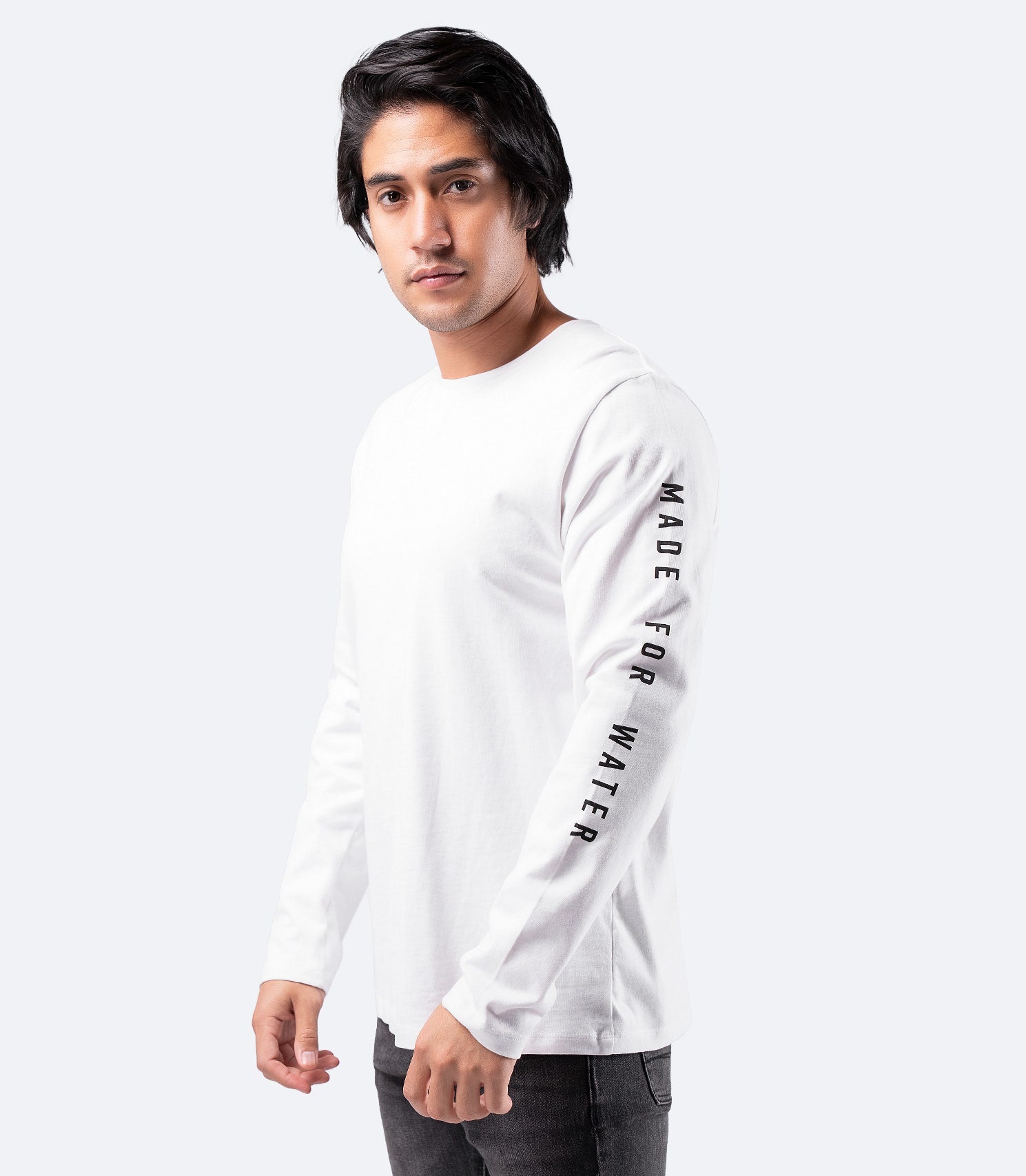 Mens Long Sleeve Cotton T-Shirt